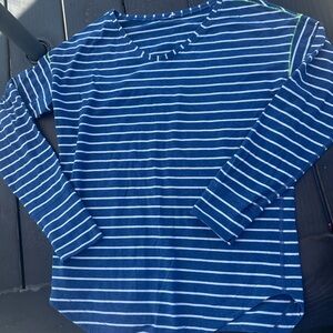 NWOT Lululemon Blue and White Striped Long Sleeve